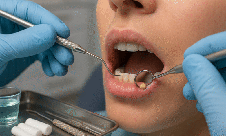 Food Stuck in Gums