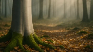 The Beauty of the Tree with Smooth Gray Bark: Nature’s Silvery Masterpiece Tree with Smooth Gray Bark