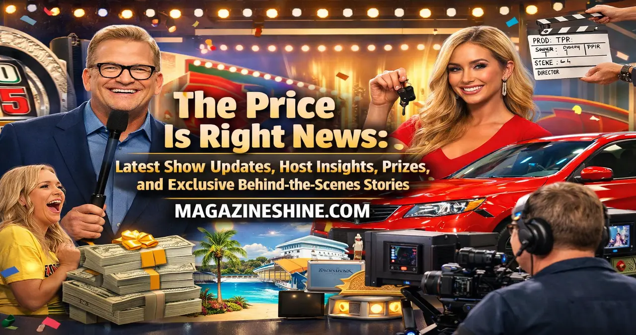 A screenshot of The Price Is Right news update, featuring the latest show insights and prizes