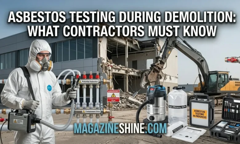 Asbestos Testing During Demolition: What Contractors Must Know Asbestos Testing During Demolition