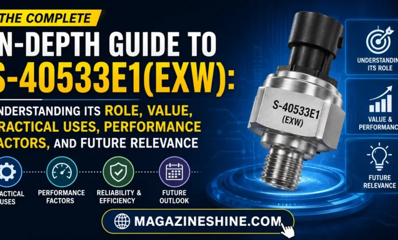 The Complete In-Depth Guide to s-40533e1(exw): Understanding Its Role, Value, Practical Uses, Performance Factors, and Future Relevance s-40533e1(exw)